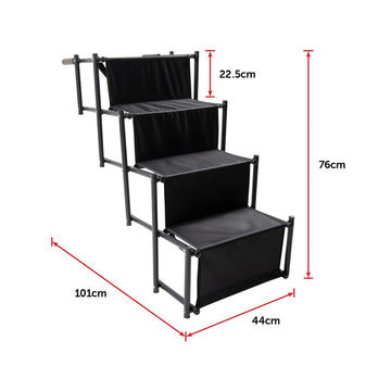 Folding Pet Dog Car Boot Access Steps Ladder Stairs Strong Lightweight Randy & Travis Machinery